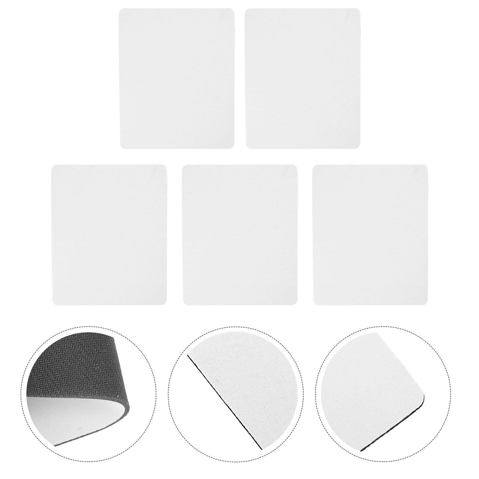 Mouse Pad Blank Sublimation - แผ่นรองเมาส์สำหรับการพิมพ์ซับลิเมชัน 5 ชิ้น ดีไซน์ทันสมัย พื้นยางกันลื่น พื้นผิวเรียบ