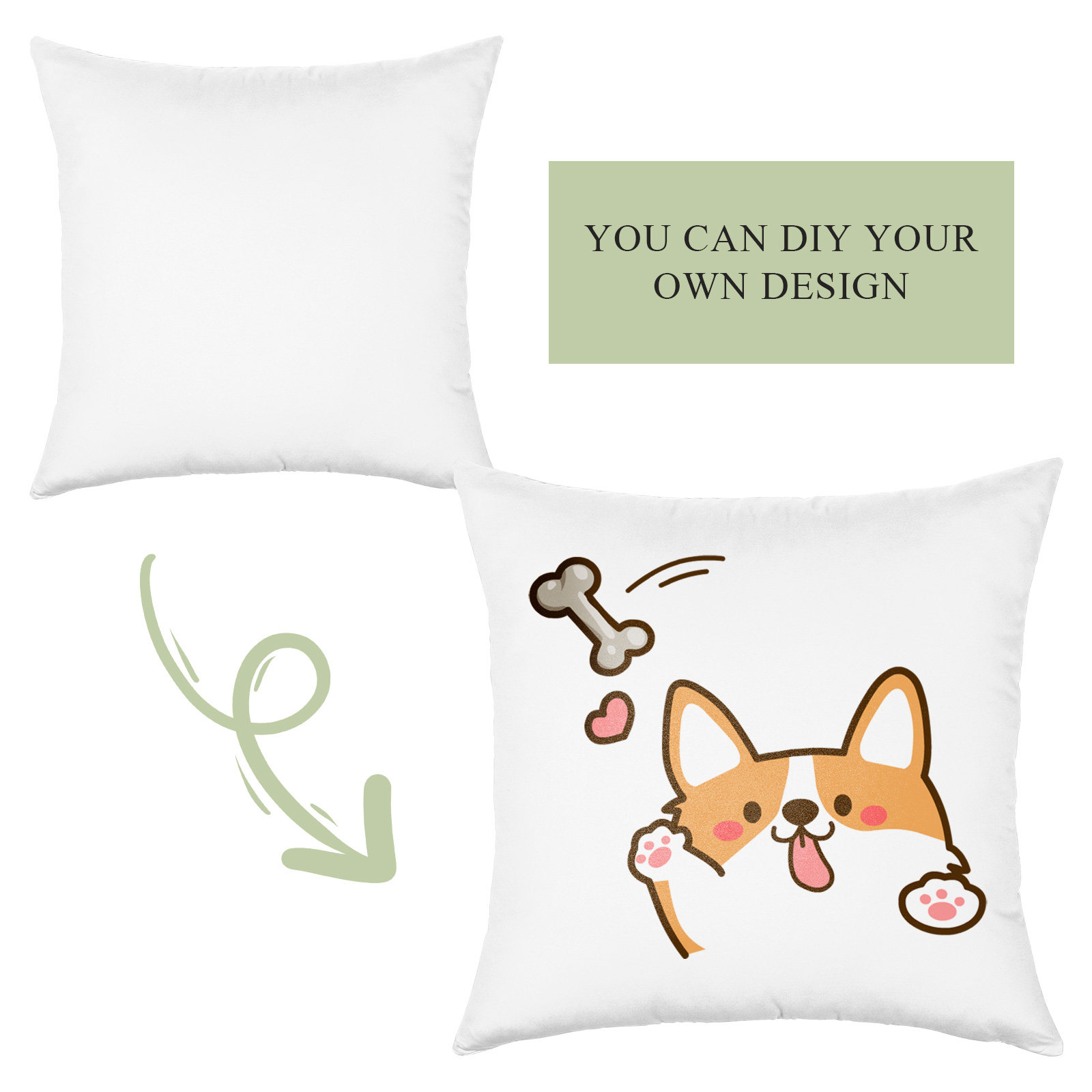 ปลอกหมอนสีขาวสำหรับงานซับลิเมช - Pillow Cover Sublimation บทวิจารณ์และราคา