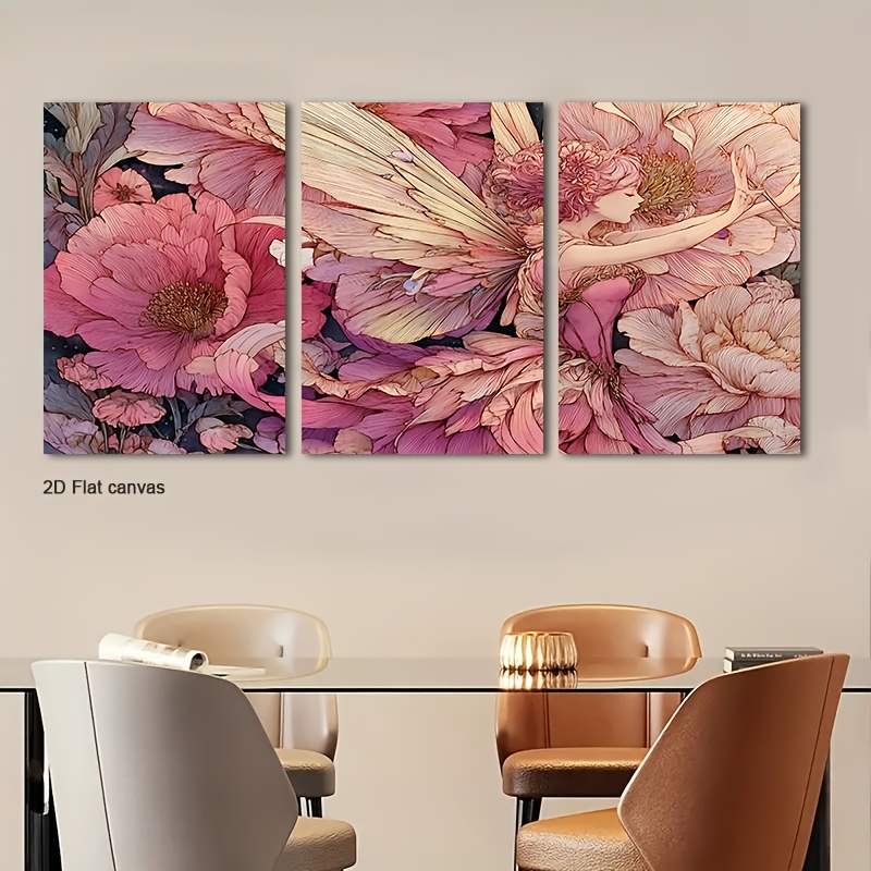 ภาพวาดบนผ้าใบไร้กรอบ 3 ชิ้น ลา - Canvas Wrap Ready บทวิจารณ์และราคา